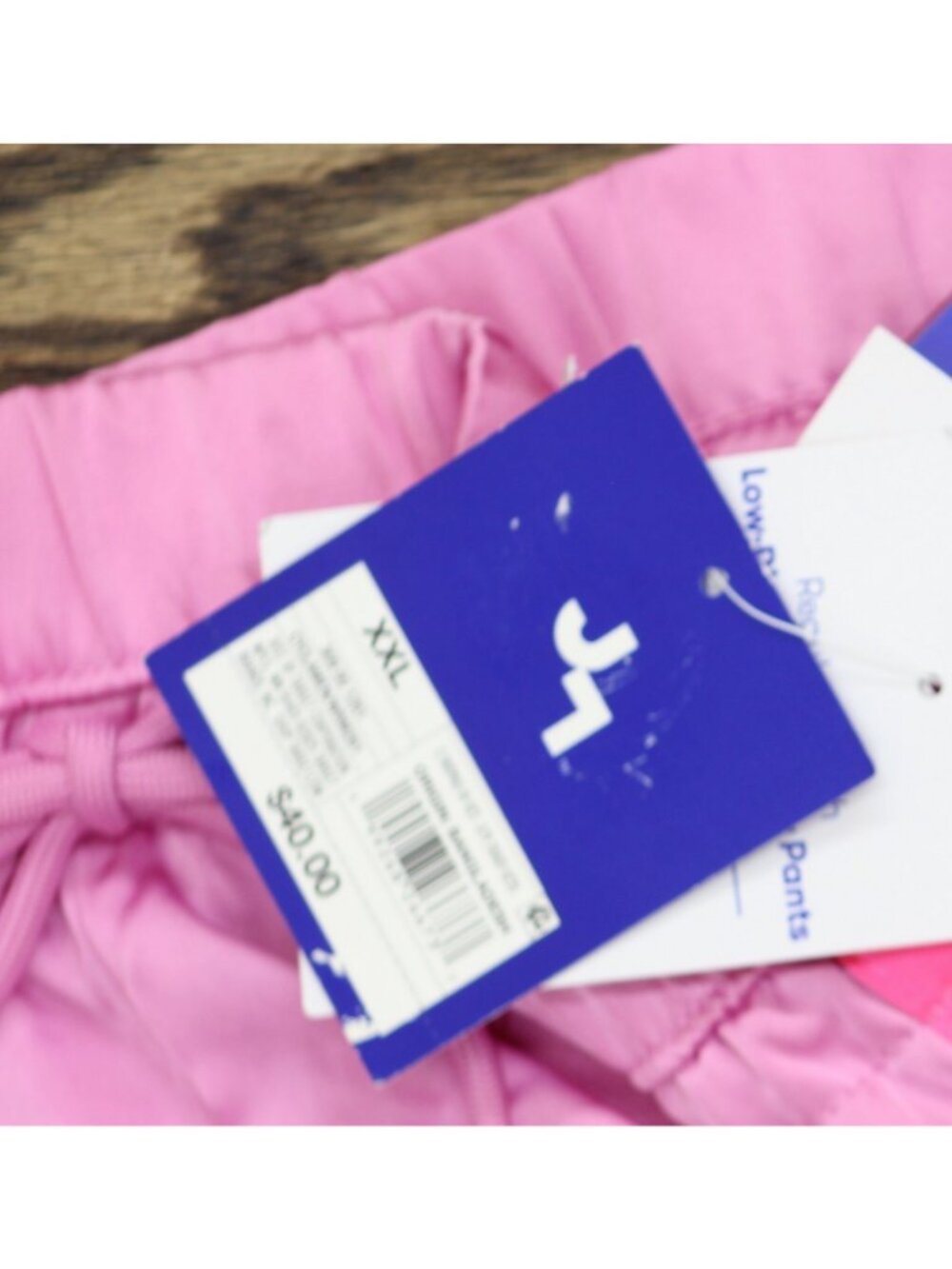 NWT Joylab Elastic Waist Satin Tear Away Track Drawstring Pants Neon Pink 2XL - Picture 8 of 10